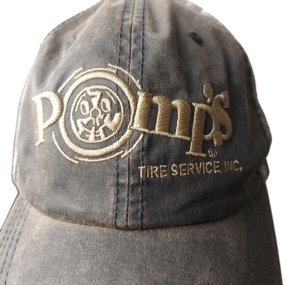 REALTREE Xtra Brown Camouflage Hat Camo "POMP'S Tree Service" One Size Adjustabl - Picture 7 of 7